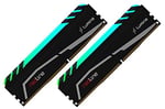 Mushkin REDLINE Lumina - DDR4 RGB Oyun DRAM - 16GB (2x8GB) UDIMM Bellek Kiti - 3200MHz (PC4-25600) CL-16-288-pin 1.35V Masaüstü RAM - XMP Hazır - LED Soğutucu - (MLA4C320GJJM8GX2)