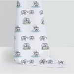 Müslin Bebek Örtüsü - Les Êlêphants 100x100 cm MUSLIN-LEL-100100