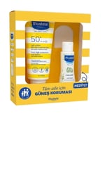 mustela Güneş Losyonu SPF50 200 ml + mustela Hydra Bebe 100 ml