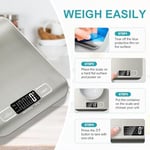 Mutfak Terazisi, 11 lb Akıllı Gıda Ölçeği Ağırlık Gram ve Ons, Paslanmaz Çelik Yüzeyli, 6 Birim Dönüşüm (2* AAA Pil İçerir)