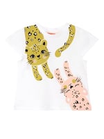 Muzip Kediler Kız Çocuk T-shirt Şort Takım