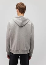 MVJNS Logo Baskılı Fermuarlı Kapüşonlu Gri Sweatshirt 0S10193-80196
