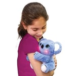 My Fuzzie Friends Sesli Işıklı Koala 25 cm: 50 Farklı Ses ve Tepkili Gökkuşağı Yanaklı İnteraktif Mavi Pelüş Oyuncak - Kola Sarılan Atıştırmalık Yapraklı Eğitici Çocuk Robot Figür Piller Dahil