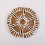 Mylamp Aspendos 50x12 cm Çap- Doğal Abaka Duvar Tabağı