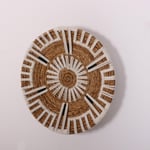Mylamp Aspendos 50x12 cm Çap- Doğal Abaka Duvar Tabağı