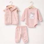 MYZİ STORE Kız Bebek%100 Pamuk 3'lü Takım Tavşan ve Çiçek Desenli BEDEN: 03-36 - 69-912 AY - - Seçenekler: 0-3 AY, 3-6 AY, 6-9 AY, 6-12 Ay, 9-12 Ay