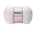 Nako Süper İnci El Örgü İpi 100 gr 3079 Pembeli Gri