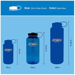 Nalgene 078701_Sustain_Geniş Ağız_İçecek Şişesi_1_Litre, Mavi