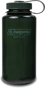 Nalgene Monokrom Collection su şişesi, geri dönüştürülmüş malzemelerden BPA içermeyen su şişesi, sırt çantasıyla seyahat, yürüyüş, fitness stüdyosu için tekrar kullanılabilir su şişesi, 900 ml, yeşim