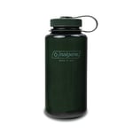 Nalgene Monokrom Collection su şişesi, geri dönüştürülmüş malzemelerden BPA içermeyen su şişesi, sırt çantasıyla seyahat, yürüyüş, fitness stüdyosu için tekrar kullanılabilir su şişesi, 900 ml, yeşim