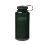 Nalgene Monokrom Collection su şişesi, geri dönüştürülmüş malzemelerden BPA içermeyen su şişesi, sırt çantasıyla seyahat, yürüyüş, fitness stüdyosu için tekrar kullanılabilir su şişesi, 900 ml, yeşim
