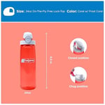 Nalgene OTF Sustain Coral içecek şişesi, 0,65 l