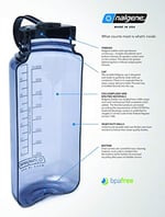 Nalgene Plastik şişe 'Sipper' şişe eki