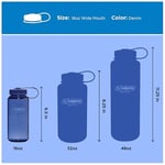 Nalgene Sustain Tritan BPA İçermeyen Su Şişesi%50 Plastik Atıktan Elde Edilen Malzemeden Üretilmiştir, 473 ml, Geniş Ağız, Kot