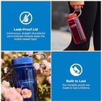 Nalgene Sustain Tritan BPA İçermeyen Su Şişesi%50 Plastik Atıktan Elde Edilen Malzemeden Üretilmiştir, 473 ml, Geniş Ağız, Kot