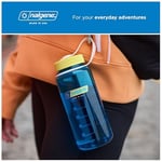 Nalgene Sustain Tritan BPA İçermeyen Su Şişesi%50 Plastik Atıktan Elde Edilen Malzemeden Üretilmiştir, 473 ml, Geniş Ağız, Kot
