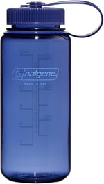 Nalgene Sustain Tritan BPA İçermeyen Su Şişesi%50 Plastik Atıktan Elde Edilen Malzemeden Üretilmiştir, 473 ml, Geniş Ağız, Kot