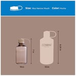 Nalgene Sustain Tritan BPA İçermeyen Su Şişesi,%50 Plastik Atıktan Elde Edilmiş Malzemeden Üretilmiştir, 16 oz, Dar Ağız, Mocha