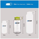 Nalgene Üniseks Gençlik WH Sustain Şişesi, Şeffaf, 1 Litre