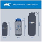 Nalgene WH Sustain Happy Gene içecek şişesi, gri, 1 l - Seçenekler: Su şişesi, boş zaman, Çevre bilincine sahip modern