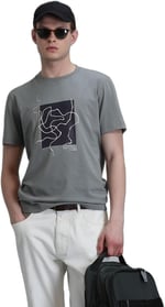 Nally Modern Grafik T- Shirt Beyaz