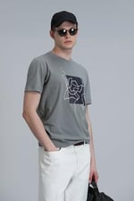 Nally Modern Grafik T- Shirt Beyaz