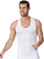 Namaldı 183 Altılı Premier Rambo Erkek Atlet - Beyaz-M
