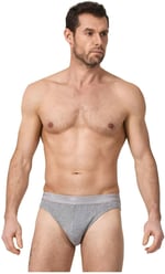 Namaldı 5 Adet Gri Renk Spor Slip Külot Gri L