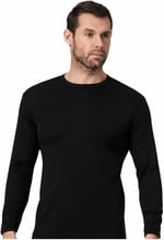 Namaldı 6 Adet Siyah Renk Ribana Uzun Kollu Fanila Siyah 2XL
