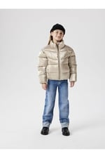 Name it Nkfmanon Kız Çocuk Şişme Mont, Altın, 13 Yaş