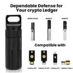 Nano X S S Plus Kasa,Su Geçirmez ve Darbeye Dayanıklı Aksesuar Kılıfı, Uyumlu Cryptocurrency USB Başparmak Sürücü Cihazı kılıfı, Kripto Cüzdanını Korumak için Taşıma Depolama Düzenleyici