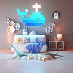 Nanoleaf Canvas Starter Kit, 9 LED RGBW Akıllı Işık Oranı - Modüler WLAN LED Paneller, 16 milyon renkli duvar lambası iç, müzik ve ekran senkro - Seçenekler: 9er Starterpack, Erweiterungspack (4 Stk.)