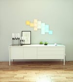Nanoleaf Canvas Starter Kit, 9 LED RGBW Akıllı Işık Oranı - Modüler WLAN LED Paneller, 16 milyon renkli duvar lambası iç, müzik ve ekran senkro - Seçenekler: 9er Starterpack, Erweiterungspack (4 Stk.)