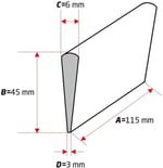 Narex 895302 Profi Bileme Taşı 115x45mm 320Kum (Pembe)