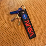 Nasa Go For Launch Çift Taraflı Motorcu Anahtarlığı sırt Çantası Fermuar Aksesuarı 2 Li Paket