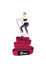 NASYA active superloop band uzun dokuma egzersiz direnç lastiği - sert Fuşya orta sert