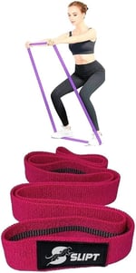 NASYA active superloop band uzun dokuma egzersiz direnç lastiği - sert Fuşya orta sert