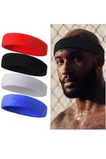NASYA sporcu havlu kafa bandı ter bandı headband tenis saç bandı Siyah