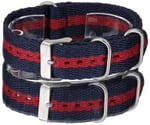 Nato Saat Kordonu - Cobra Kayışı - N32NYLK - 20mm 22mm 24mm Uyumlu Tekstil Örme - Kadın Erkek Çok Renkli