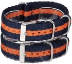 Nato Saat Kordonu - Cobra Kayışı - N32NYLK - 20mm 22mm 24mm Uyumlu Tekstil Örme - Kadın Erkek Çok Renkli