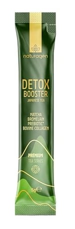 Naturagen Detox Booster Japanese Tea Matcha Çayı 20 Adet | Matcha + Bromelain + Prebiyotik | Hidrolize Kolajen