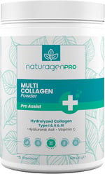Naturagen Pro Assist Multi Kolajen Tozu 330 gr | Tip 1, 2 & 3 Kolajen Peptitleri | 10.000 mg | Hyaluronik Asit ve C Vitamini | Limon Aromalı