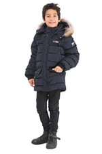 Natürel Kürklü Erkek Çocuk Şişme Mont 51246
