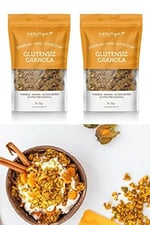 Naturiga Glutensiz Zerdeçal, Altın Çilek Ve Muzlu Granola 2 Adet