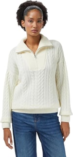 Nautica Kadın Krem Regular Fit Kazak-57S136T.1MA L - Bedenler: XS, S, M, L