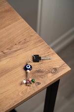 Nazar Boncuk Anahtarlık 20 Adet Kötü Göz Kovucu Nazar Hand Made Hasır Renkli Ahşap Boncuklu Nazarlı Anahtarlık