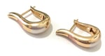NAZEM Gold Oval Küpe