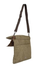 Necati Çanta Çok Fonksiyonlu Kanvas Postacı Çantası İle Sınırları Aşın Gri