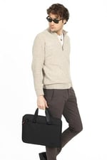 Necati Çanta Macbook Organizer Laptop Evrak Çantası 15.6 & 16 Inç Siyah