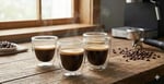 Needd Çift Katmanlı Espresso Cam Bardak Seti 4'lü 80 ml | Borosilikat Cam, Isı Yalıtımlı Double Wall Tasarım | Espresso, Ristretto ve Macchiato için Şeffaf Kahve Bardağı